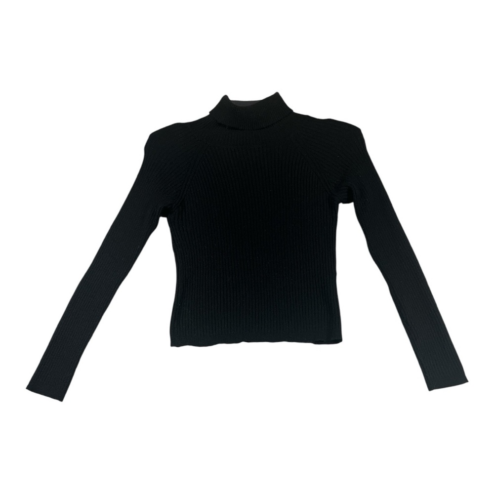 Pull&Bear Classic Black Turtleneck Sweater